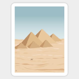 Pyramids of Giza, Egypt Sticker